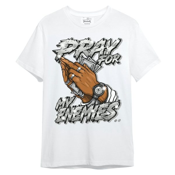 Retro White Oreo 4s Shirt - Prayed For Enemies Graphic Unisex Shirt Matching Jordan Shirt Jezsport.com