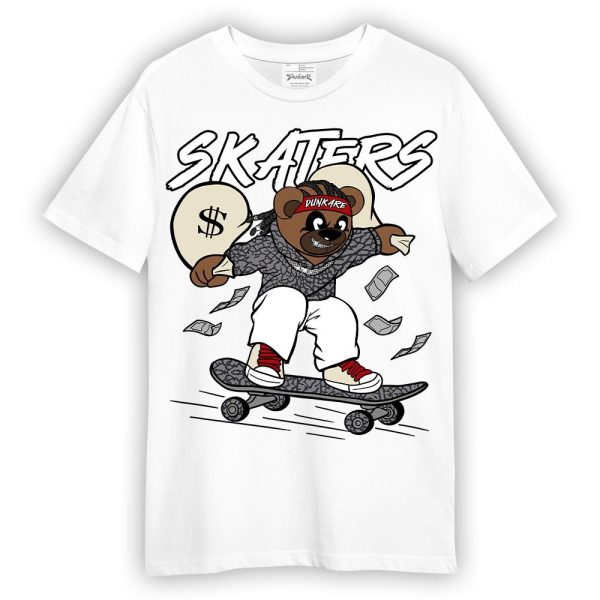 Cement Grey 3s Shirt - Skaters Bear Shirt Unisex Matching Jordan Shirt Jezsport.com