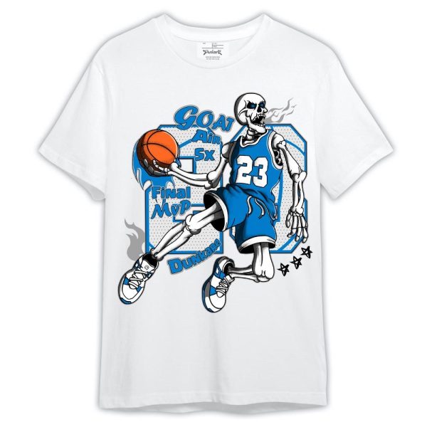 Industrial Blue 4s Shirt, 23 G.O.A.T Basketball Shirt Military Blue 4s Outfit Matching Jordan Shirt Jezsport.com