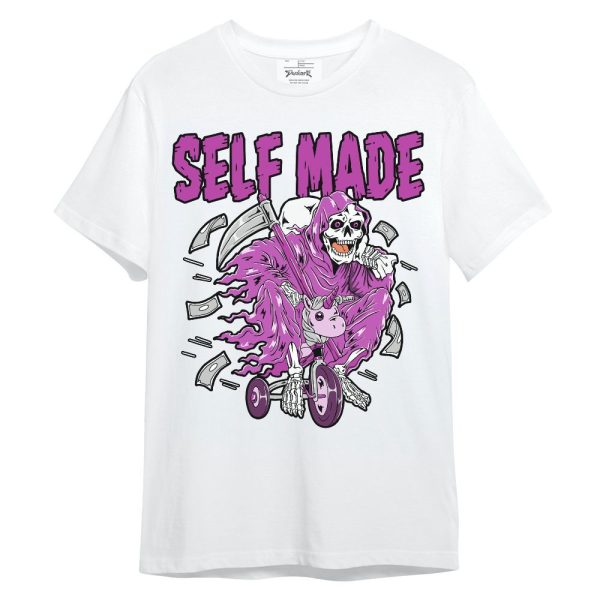 Hyper Violet 4s Shirt - Self Make Skeleton Unisex Shirt Matching Jordan Shirt Jezsport.com