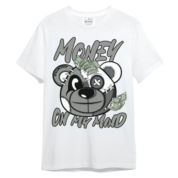 Paris Cement Grey 4s Shirt - Money On My Mind Bear Shirt Unisex Oufit Unisex Shirt Matching Jordan Shirt Jezsport.com