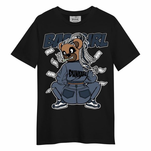 Low Diffused Blue 11s Shirt - Rebellious Girl Bear Unisex Shirt Matching Jordan Shirt Jezsport.com