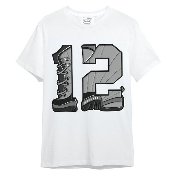 Black Wolf Grey 12s Shirt, Number 12s Unisex Shirt Matching Jordan Shirt Jezsport.com