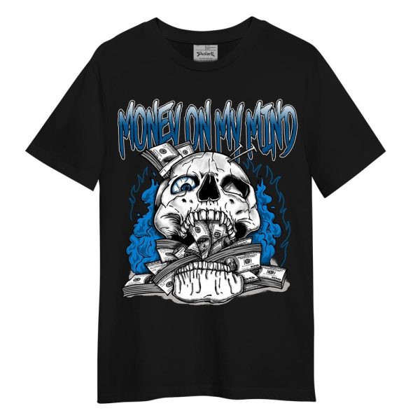 Industrial Blue 4s Shirt - MOMM Skeleton Shirt Unisex Matching Jordan Shirt Jezsport.com