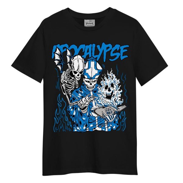 Industrial Blue 4s Shirt - Apocalypse Skeleton Shirt Unisex Matching Jordan Shirt Jezsport.com