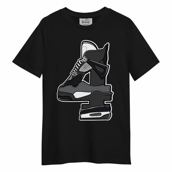 White Thunder 4s Shirt, Number 4s Unisex Shirt Matching Jordan Shirt Jezsport.com