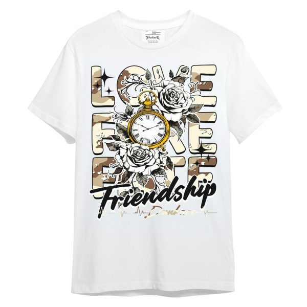 Desert Camo 3s Shirt, Love, Fake, Fate Friendship Unisex Shirt Matching Jordan Shirt Jezsport.com