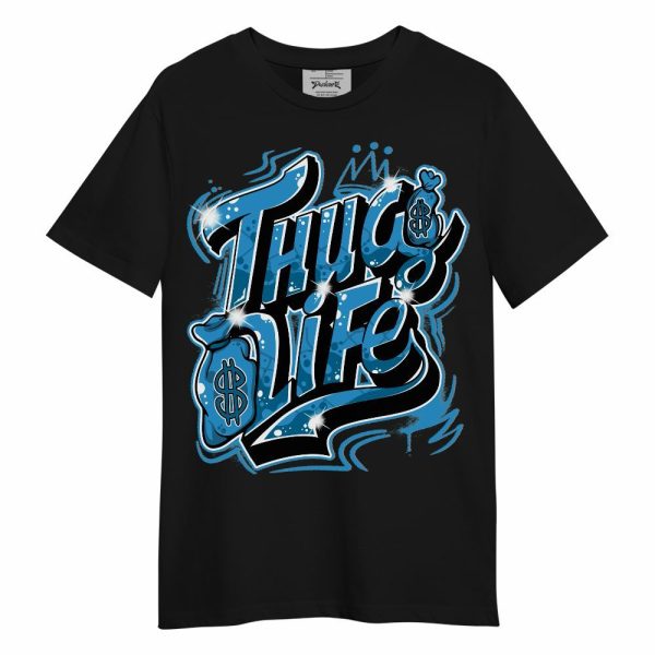 Powder Blue 9s Shirt - Free Thug Living Graphic Unisex Shirt Jezsport.com