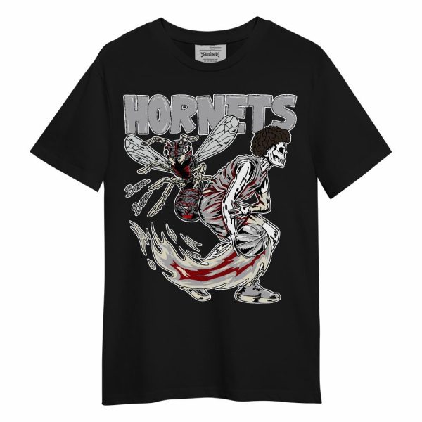 Cement Grey 3s Shirt - Hornet Skeleton Unisex Shirt Matching Jordan Shirt Jezsport.com