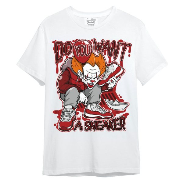 Red Taxi 12s Shirt Clown Scary Sneakers Halloween Graphic Unisex Shirt Jezsport.com