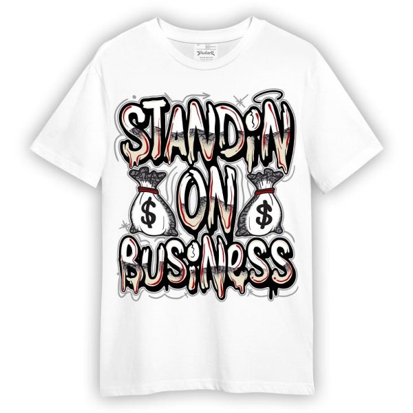 Cement Grey 3s Shirt - Standin' Business Graphic Shirt Unisex Matching Jordan Shirt Jezsport.com