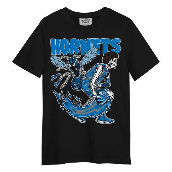 Industrial Blue 4s Shirt - Hornet Skeleton Unisex Shirt Matching Jordan Shirt Jezsport.com