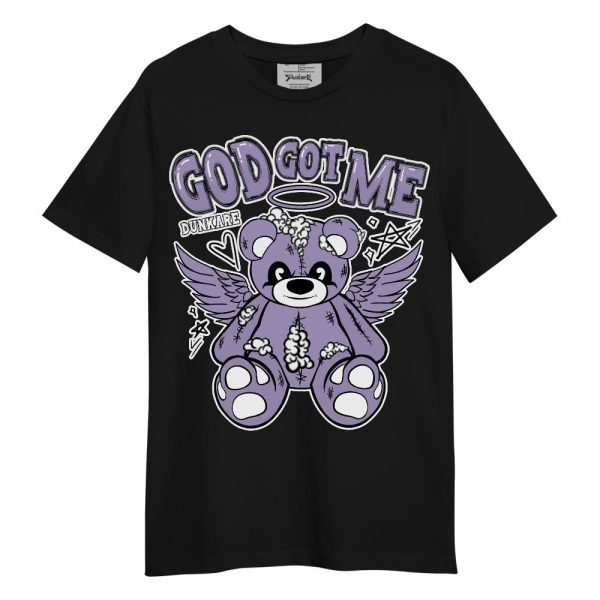 Low Pure Violet 11s Shirt - Gods Guides Me Bear Unisex Shirt Matching Jordan Shirt Jezsport.com