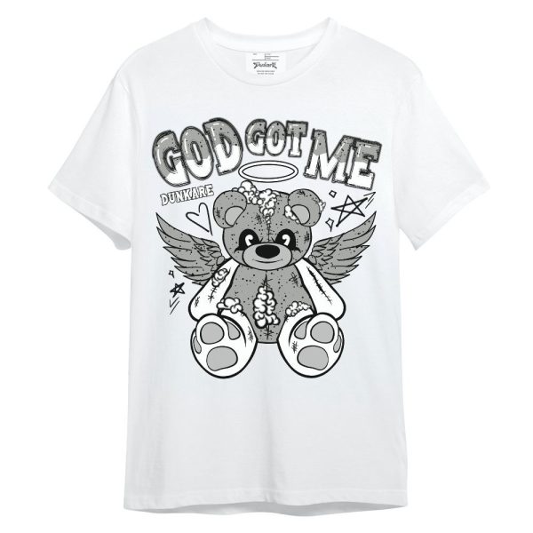 Retro White Oreo 4s Shirt - Gods Guides Me Bear Unisex Shirt Matching Jordan Shirt Jezsport.com