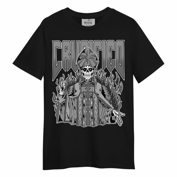 Black Wolf Grey 12s Shirt - Crucified Skeleton Unisex Shirt Matching Jordan Shirt Jezsport.com