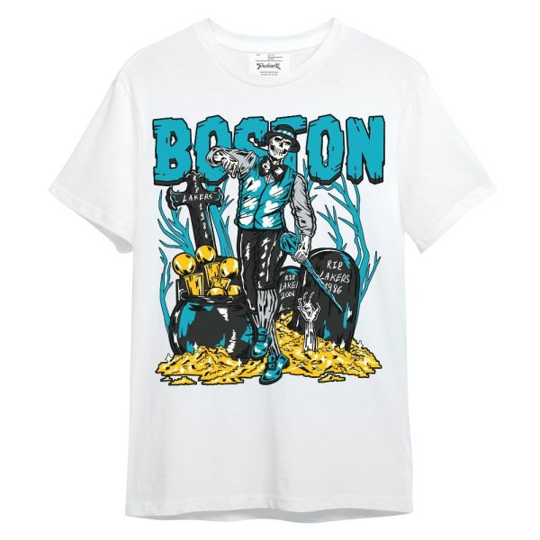 Retro Aqua 5s Shirt - Goldrush Skeleton Unisex Shirt Jezsport.com