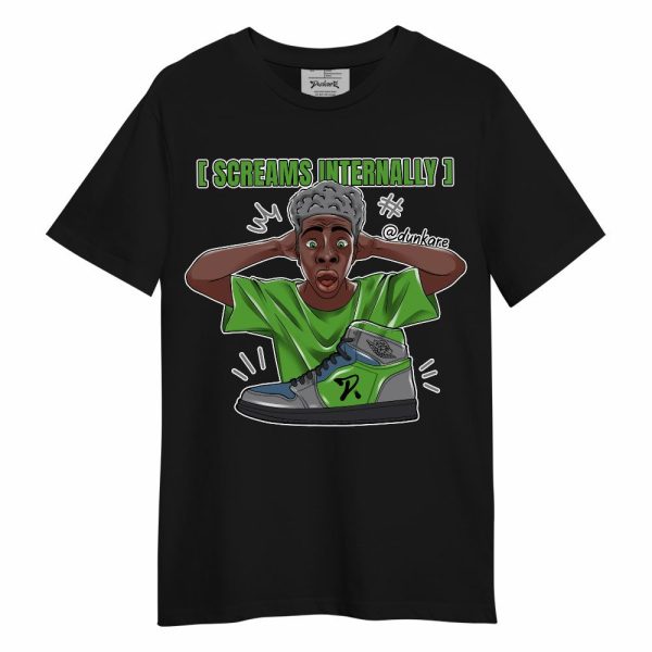 Retro Green Bean 5s Shirt - Scream Internally Unisex Shirt Jezsport.com