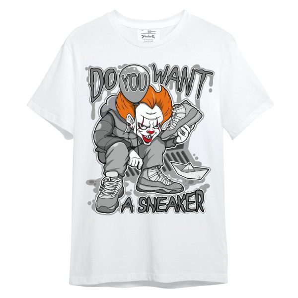 Black Wolf Grey 12s Shirt - Clown Scary Sneakers Halloween Graphic Unisex Shirt Jezsport.com