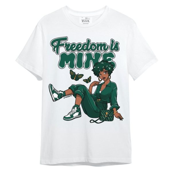 Oxidized Green 4s Shirt, Freedom Is Mine Unisex Shirt Matching Jordan Shirt Jezsport.com