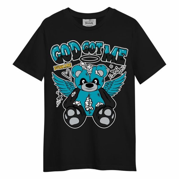 Retro Aqua 5s Shirt - Gods Guides Me Bear Unisex Shirt Jezsport.com