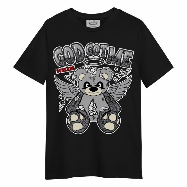 Cement Grey 3s Shirt - Gods Guides Me Bear Unisex Shirt Matching Jordan Shirt Jezsport.com