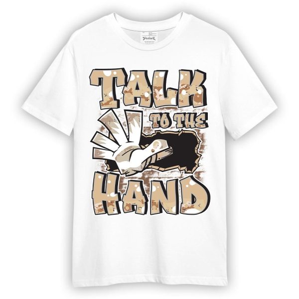 Desert Camo 3s Shirt - Talk To Hand Graphic Shirt Unisex Matching Jordan Shirt Jezsport.com