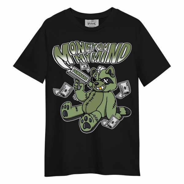 Oil Green 4s Shirt - Money On My Mind Raccoon Unisex Shirt Jezsport.com