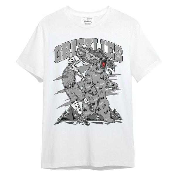 Black Wolf Grey 12s Shirt - Grizzly Bear Skeleton Unisex Shirt Matching Jordan Shirt Jezsport.com