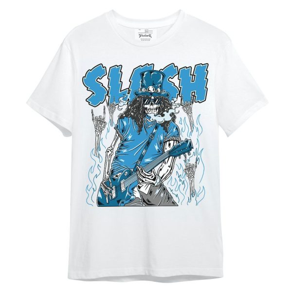 Powder Blue 9s Shirt - Slash Skeleton Unisex Shirt Matching Jordan Shirt Jezsport.com