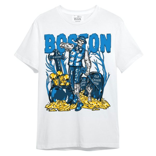 Industrial Blue 4s Shirt - Goldrush Skeleton Unisex Shirt Matching Jordan Shirt Jezsport.com