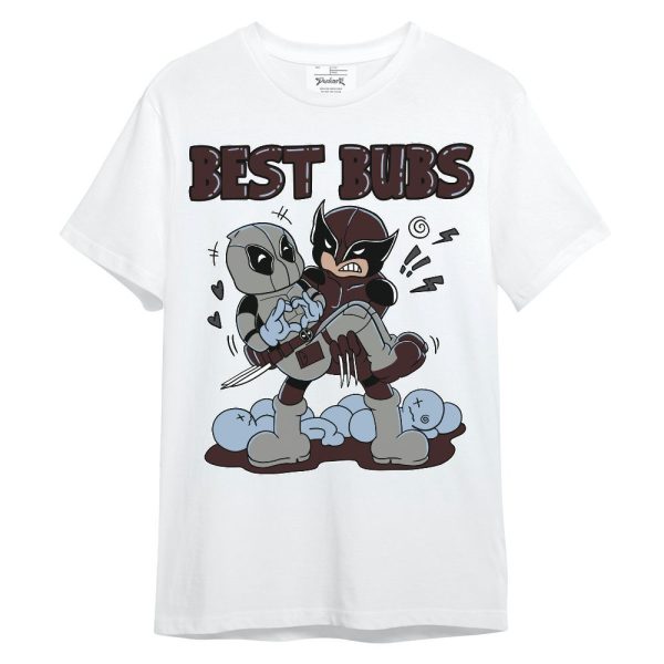 Burgundy 5s Shirt - Bubs Cartoon Unisex Shirt Matching Jordan Shirt Jezsport.com