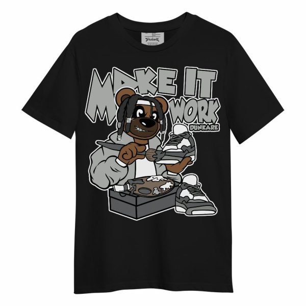 Paris Cement Grey 4s Shirt - Pull It Off Bear Unisex Shirt Matching Jordan Shirt Jezsport.com