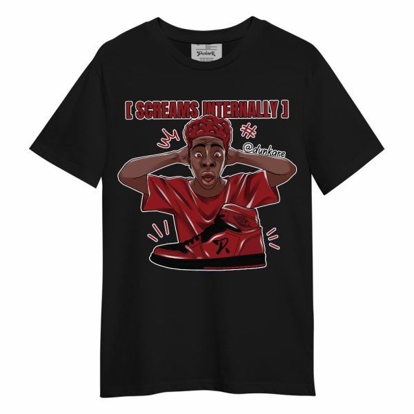 Alternate Flu Game 12s Shirt - Scream Internally Unisex Shirt Matching Jordan Shirt Jezsport.com