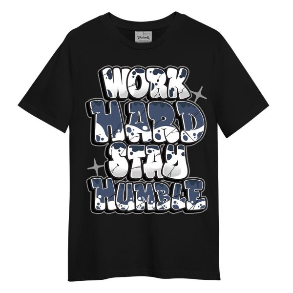 Low Diffused Blue 11s Shirt - Working Hard And Humble Graphic Shirt Unisex Jezsport.com