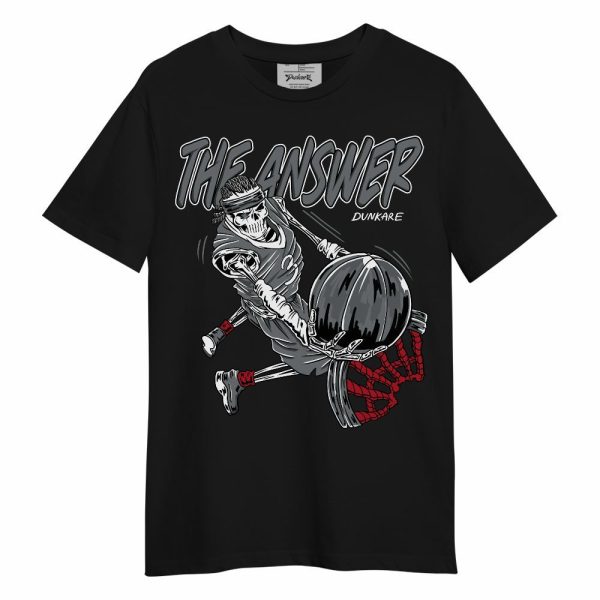 Retro Fire Red 9s Shirt - The Answer Skeleton Unisex Shirt Matching Jordan Shirt Jezsport.com