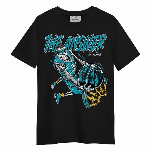 Retro Aqua 5s Shirt - The Answer Skeleton Unisex Shirt Jezsport.com