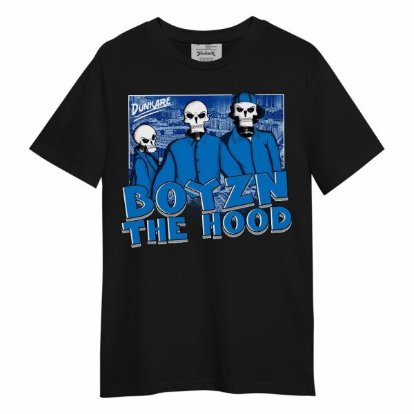 Industrial Blue 4s Shirt, Boyz N The Hood Skeleton Military Blue 4s Outfit Unisex Shirt Matching Jordan Shirt Jezsport.com