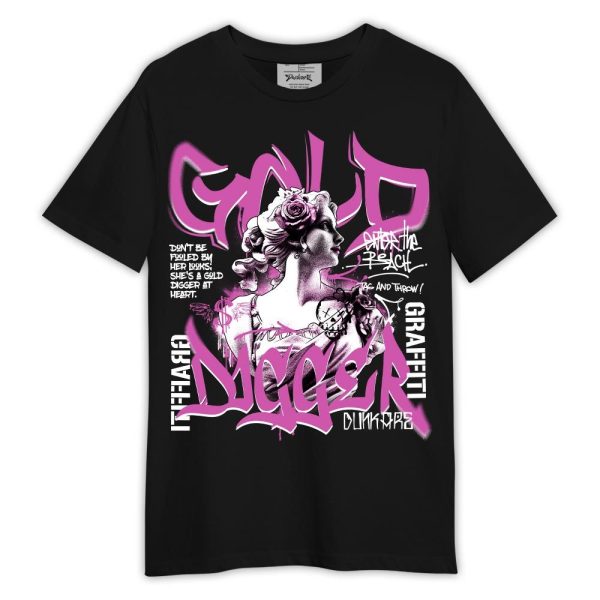 Hyper Violet 4s Shirt, Graphic Gold Digger Shirt Outfit Matching Jordan Shirt Jezsport.com