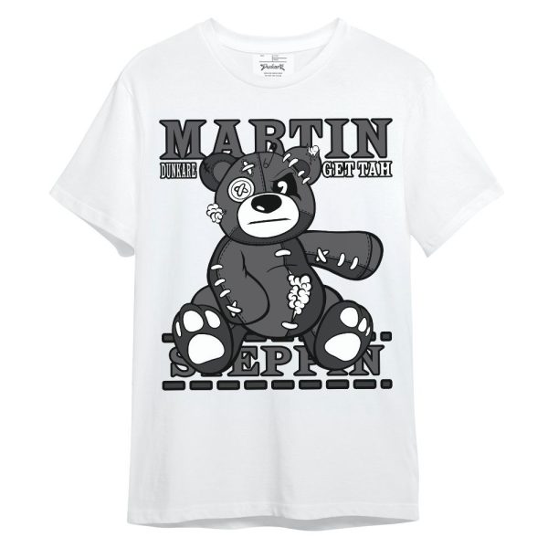 White Thunder 4s Shirt - Tah Steppin Bear Unisex Shirt Matching Jordan Shirt Jezsport.com