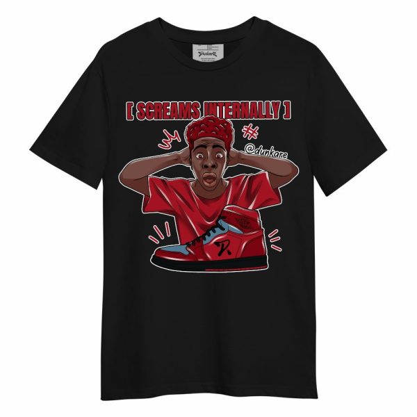 Retro Raging Bull 5s Shirt - Scream Internally Unisex Shirt Jezsport.com