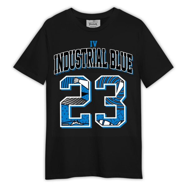 Industrial Blue 4s Shirt, 90s Retro Number 23 Shirt Outfit Matching Jordan Shirt Jezsport.com