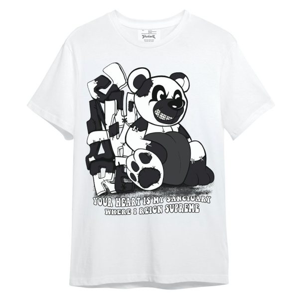 White Thunder 4s Shirt - Possession Bear Shirt Unisex Oufit Unisex Shirt Matching Jordan Shirt Jezsport.com