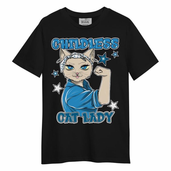 Powder Blue 9s Shirt - Childless Kat Lady Unisex Shirt Matching Jordan Shirt Jezsport.com