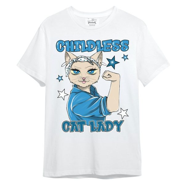 Powder Blue 9s Shirt - Childless Kat Lady Unisex Shirt Matching Jordan Shirt Jezsport.com