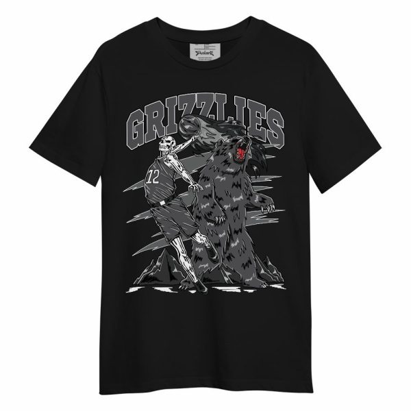 White Thunder 4s Shirt - Grizzly Bear Skeleton Unisex Shirt Jezsport.com