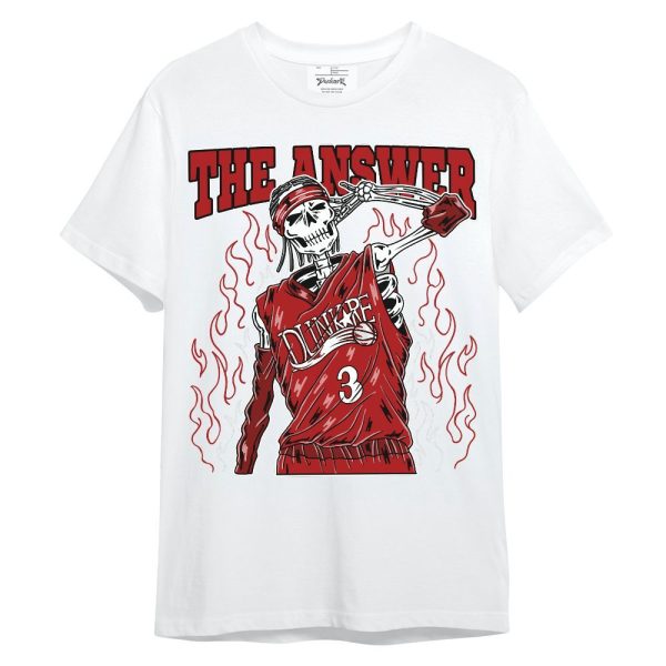 Red Taxi 12s Shirt - Allen Answer Skeleton Unisex Shirt Matching Jordan Shirt Jezsport.com