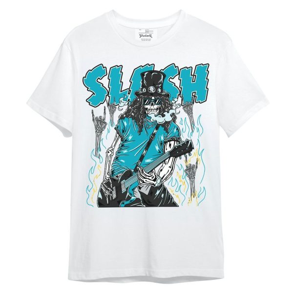 Retro Aqua 5s Shirt - Slash Skeleton Unisex Shirt Jezsport.com