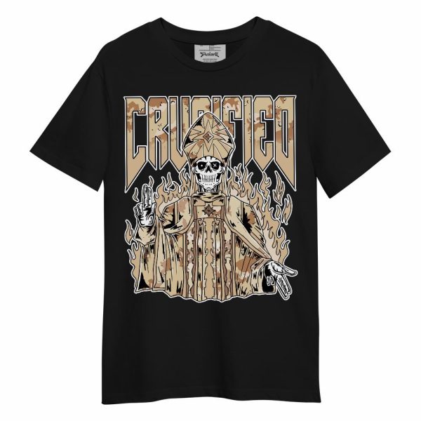 Desert Camo 3s Shirt - Crucified Skeleton Unisex Shirt Matching Jordan Shirt Jezsport.com