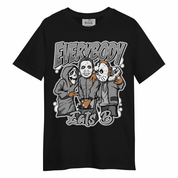 Black Wolf Grey 12s Shirt - Everybody Eatin Bro Graphic Unisex Shirt Matching Jordan Shirt Jezsport.com