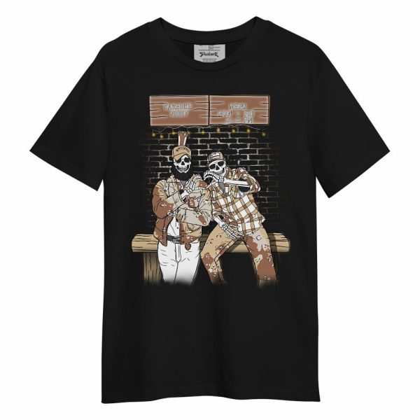 Desert Camo 3s Shirt, Skeleton Help Friendship Unisex Shirt Matching Jordan Shirt Jezsport.com